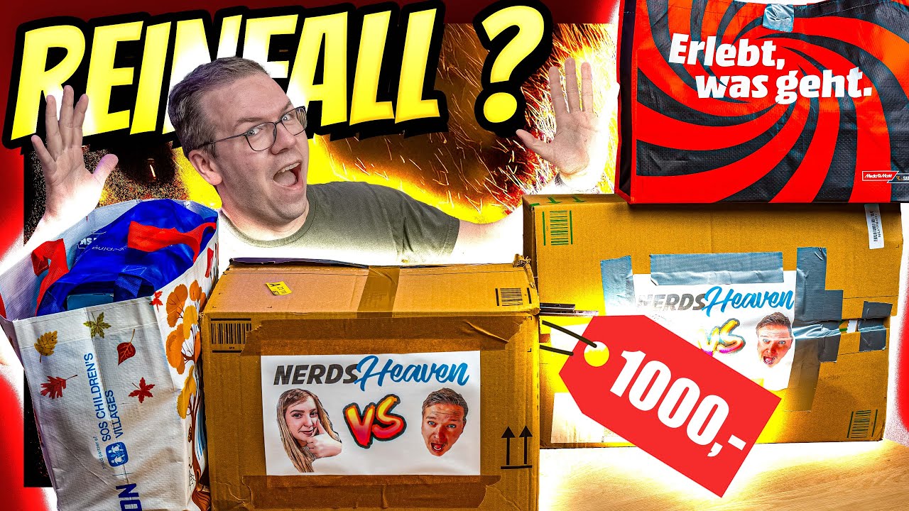 Wir öffnen eigene Mystery-Boxen für 1000€ von MediaMarkt & Co.