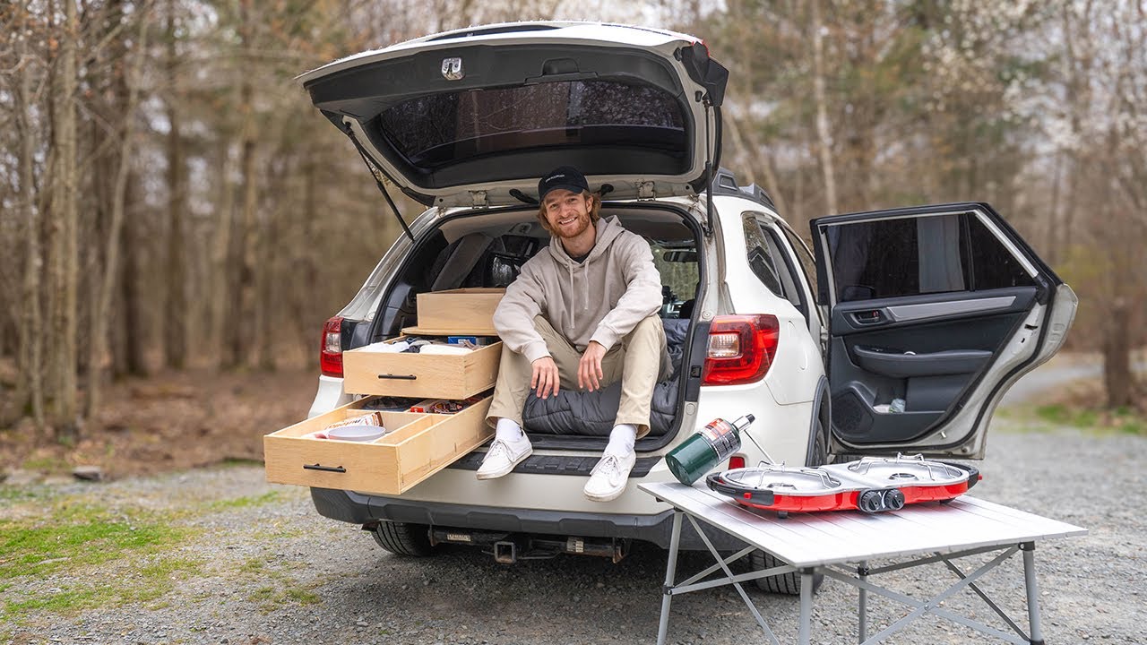First Overnight in Ultimate Camper Build + Full Tour