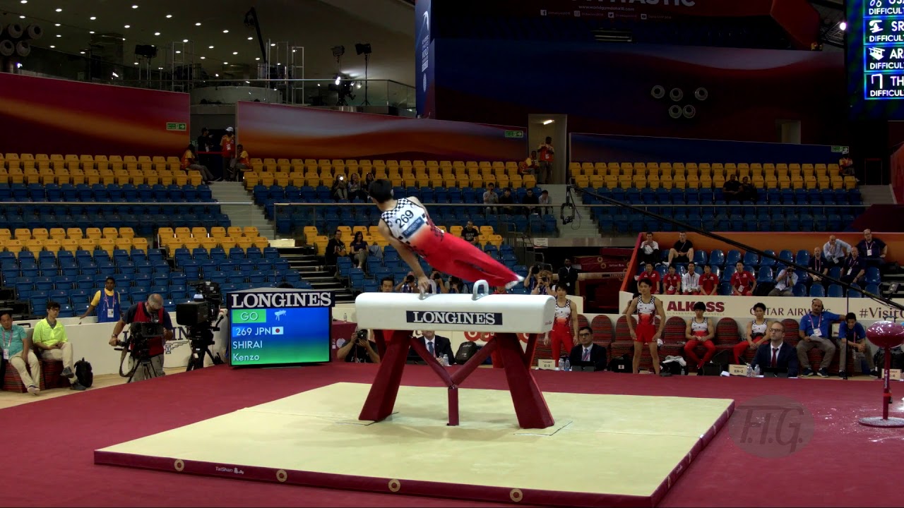 SHIRAI Kenzo (JPN) - 2018 Artistic Worlds, Doha (QAT) - Qualifications Pommel Horse