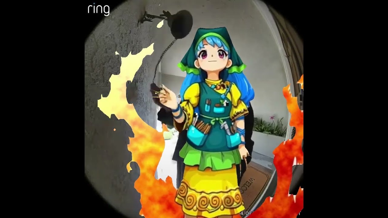 [Touhou Meme] Keiki Haniyasushin Doorbell Chud Ring camera footage gem alarm