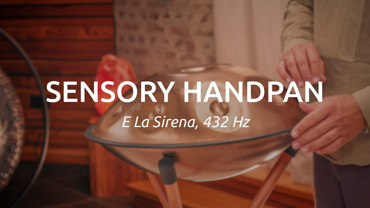 E La Sirena Sensory Handpan, 432 Hz, HPSTL102CU - Meinl Sonic Energy 1/2