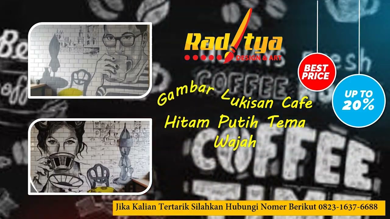 TERKEREN!!! Lukisan Cafe Hitam Putih Agar Terlihat Lebih Elegan