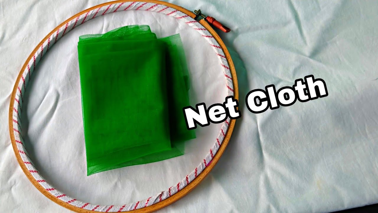 How to fix Net Cloth in embroidery frame| Dhara Designers