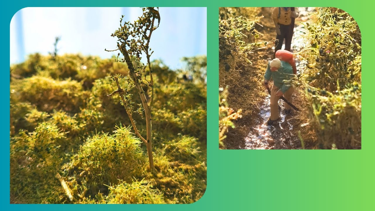 Modelleisenbahn H0: Diorama mit einer WALDLICHTUNG selber bauen!