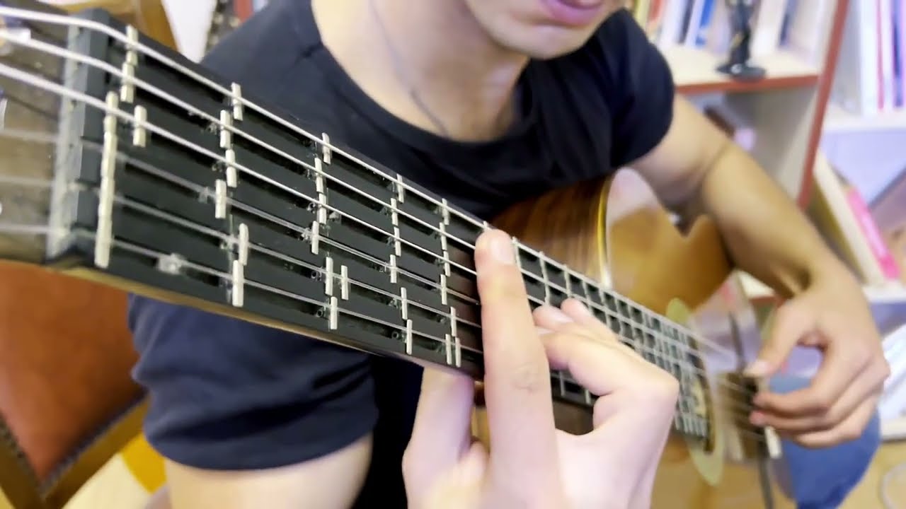 Bach's Presto on Microtonal Guitar in Werckmeister III Tuning - Burak Akan