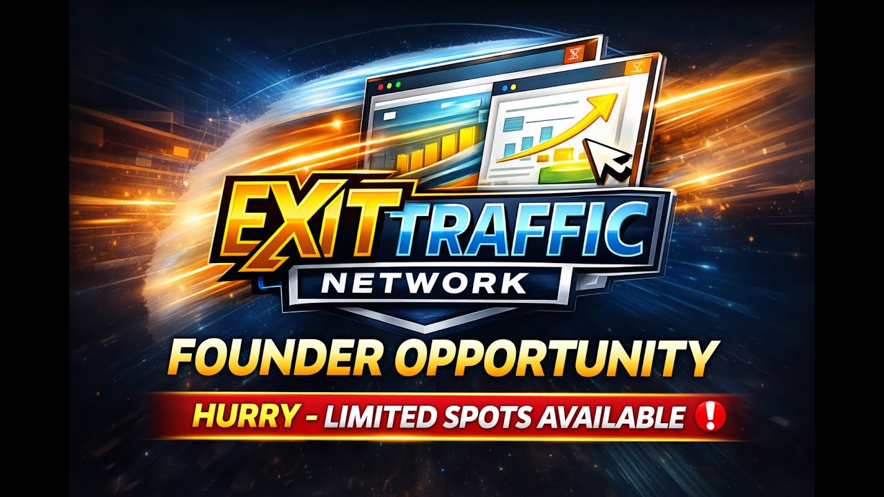 Exit Traffic Network Founder Opportunity (link in description)