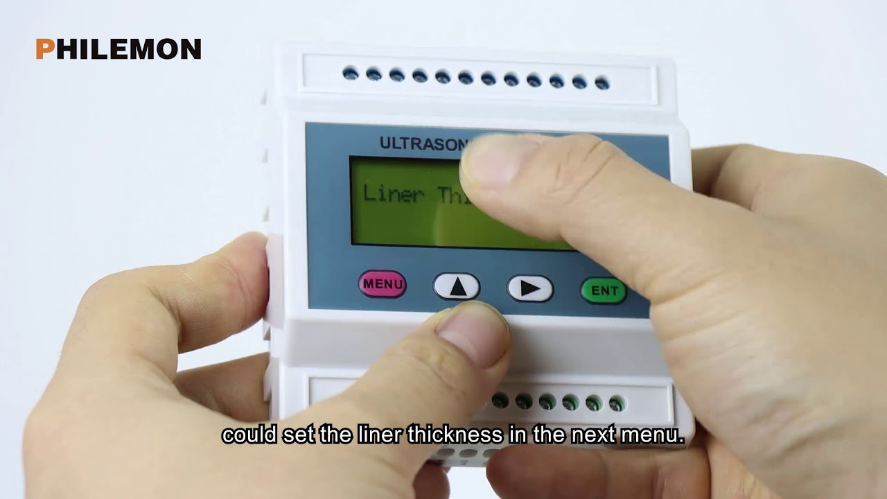 Modular type ultrasonic flow meter basic parameter setting
