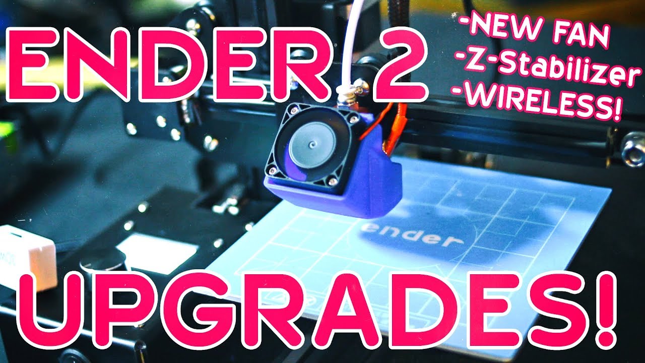 ✔ ENDER 2 3D-PRINTER ULTIMATE UPGRADES! (Z-axis, Fan, Wireless)