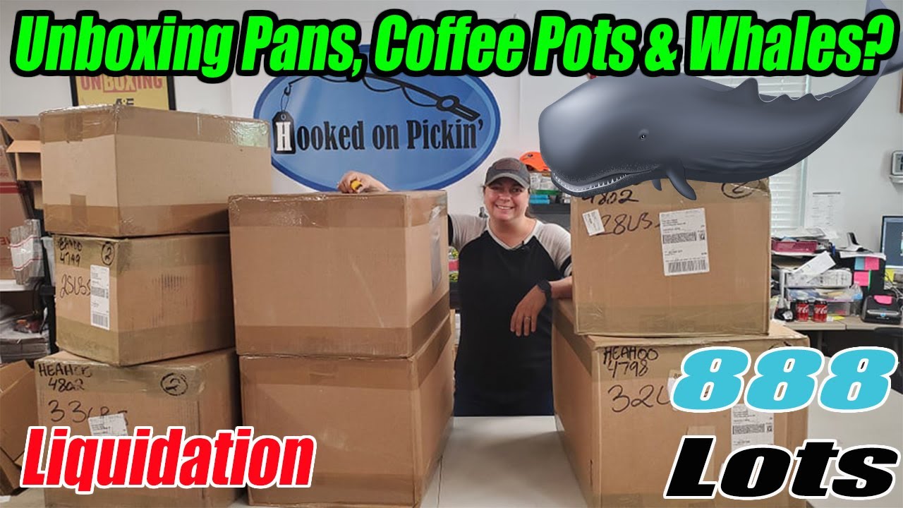 Unboxing 7 Big Boxes - All Brand New Product - Pans, Coffee makers, & Whales - What did I get?