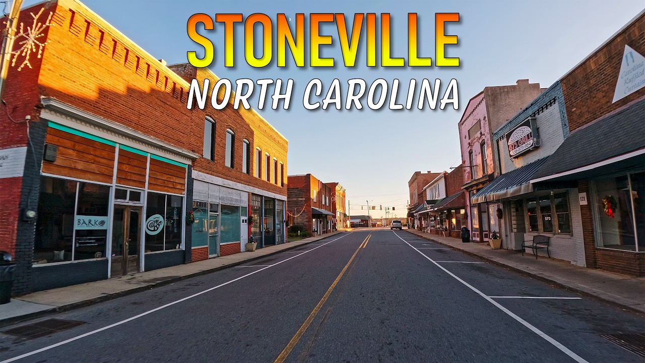 Stoneville North Carolina Driving Through