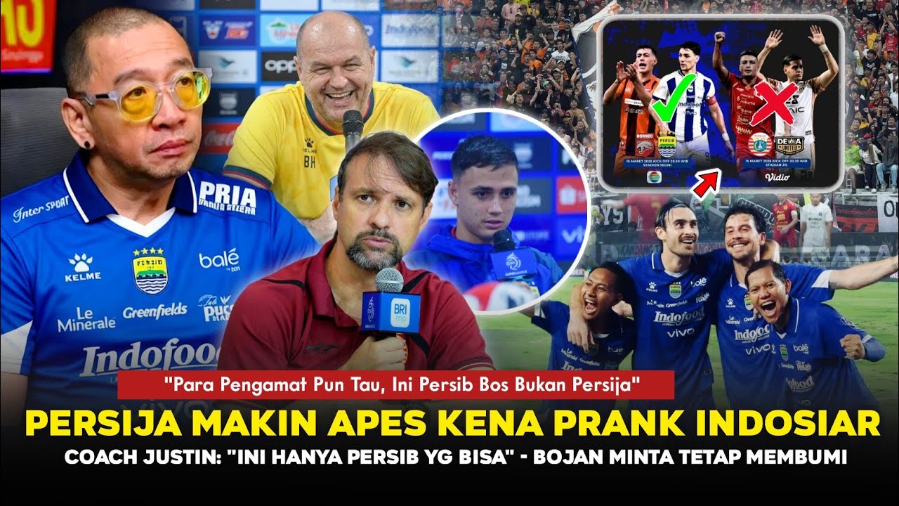 🔴TETANGGA BENAR² APES KENA PRANK! Indosiar Pilih Tayangkan Persib Vs Borneo, Coach Justin Sudah Tau🔥