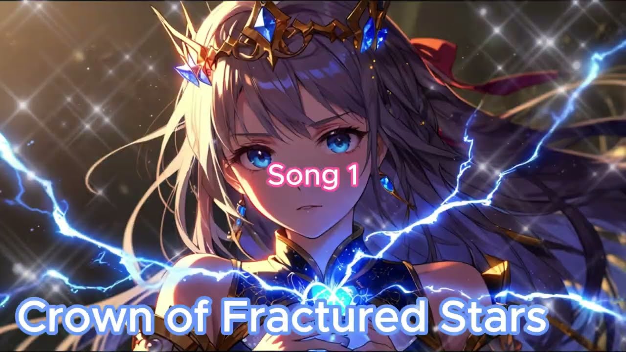 Crown of Fractured Stars　metal, Extreme-speed symphonic metal at ~290–300 BPM, Machine-gun