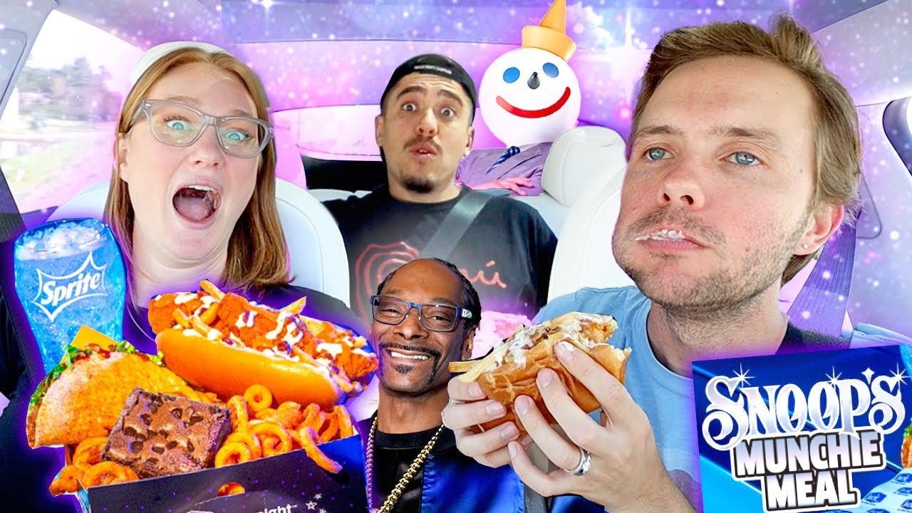 Tasting VIRAL Celebrity Foods! Snoop Dogg Munchie Meal and Churro Ice Cream Dairy Queen!!