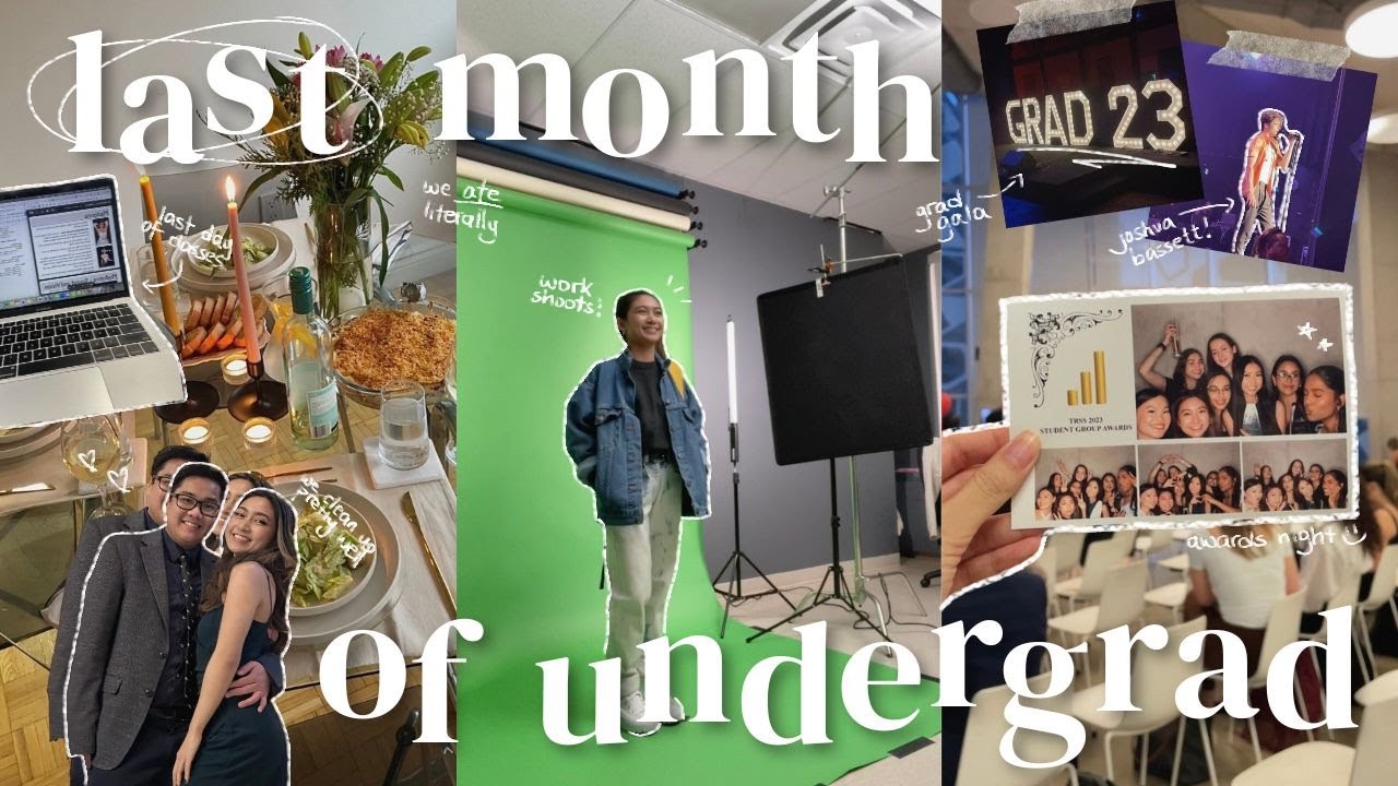 my last month at university | last days on campus, final exams, night outs & grad gala!