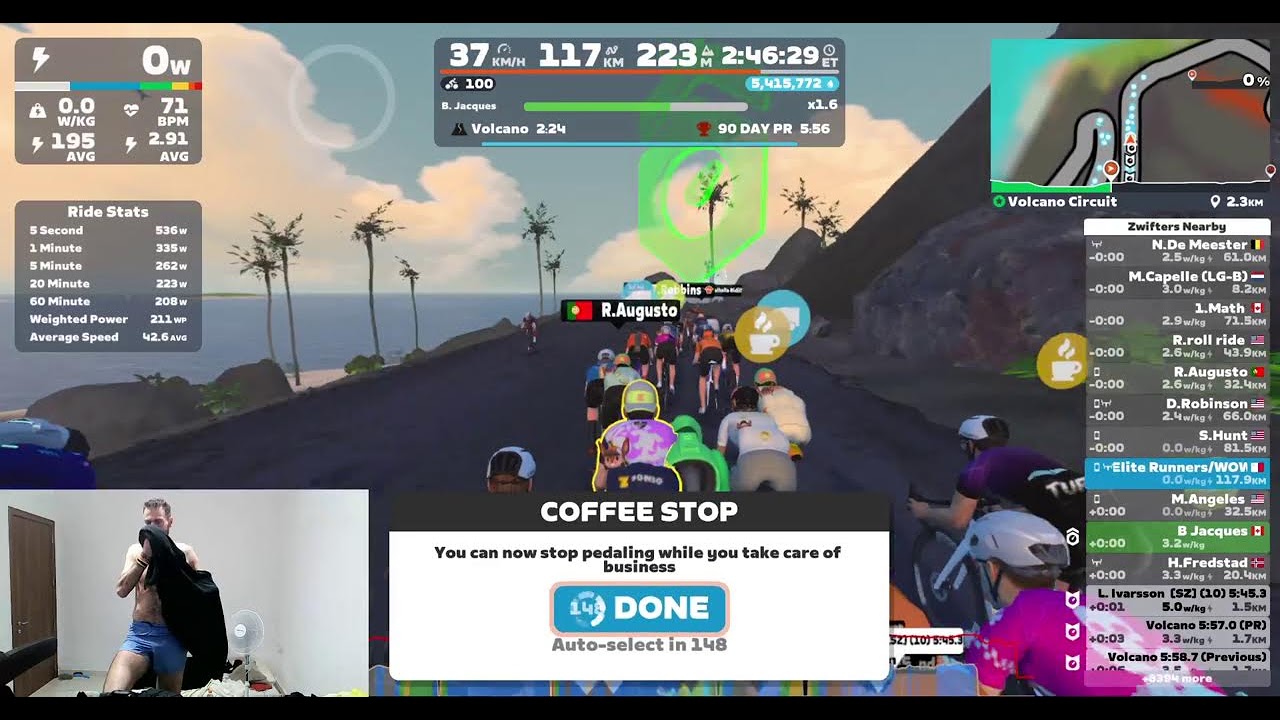 @Zwift WOW (World of Watts) Sunday 100k+ Ride on Tempus Fugit - Watopia (B Category Lead)
