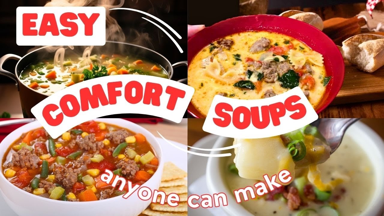 Сытные, ароматные супы, которые так легко приготовить.