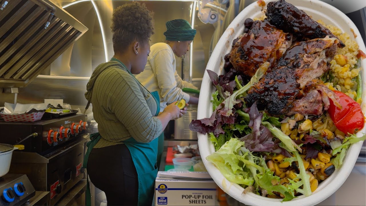 INSIDE NYC Jerk Chicken Food Truck l Jamaican Street Food