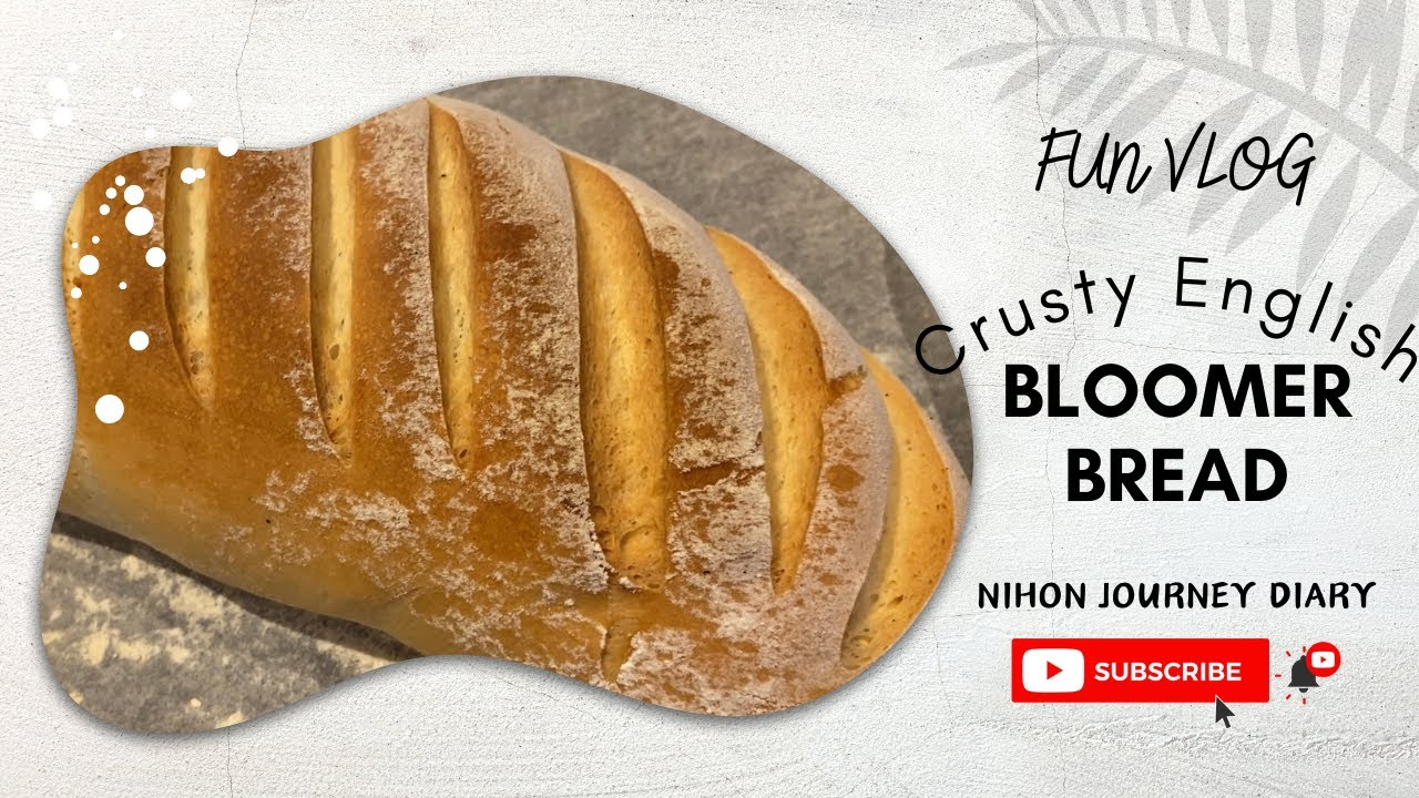 FUN VLOG! Making Crusty English Bloomer Bread with only 5 ingredients!