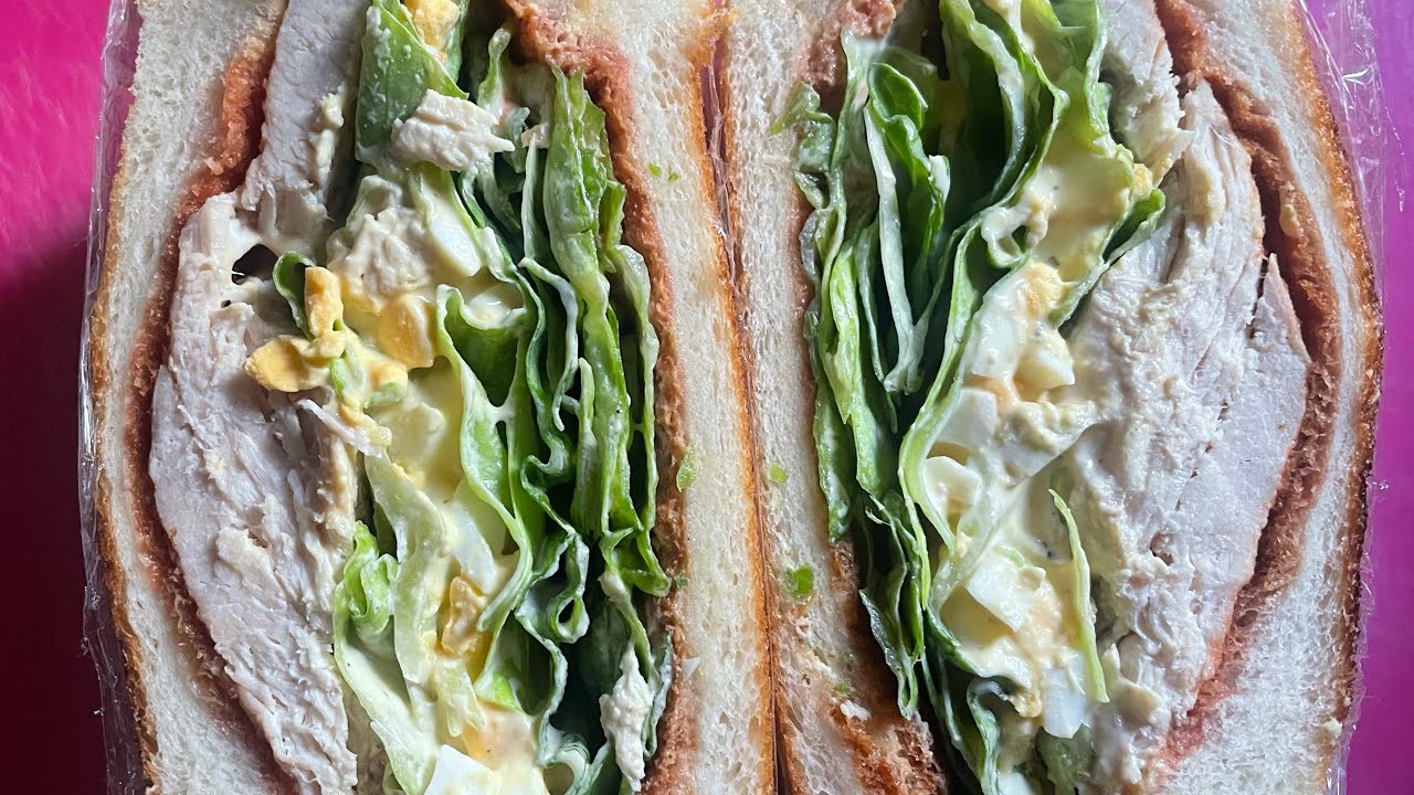 【鶏ハムサンド】タンパク質多め野菜多め🥪