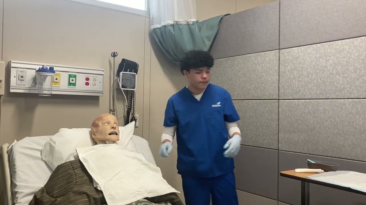 SkillsUSA-Nurse assisting video submission contestant #7244
