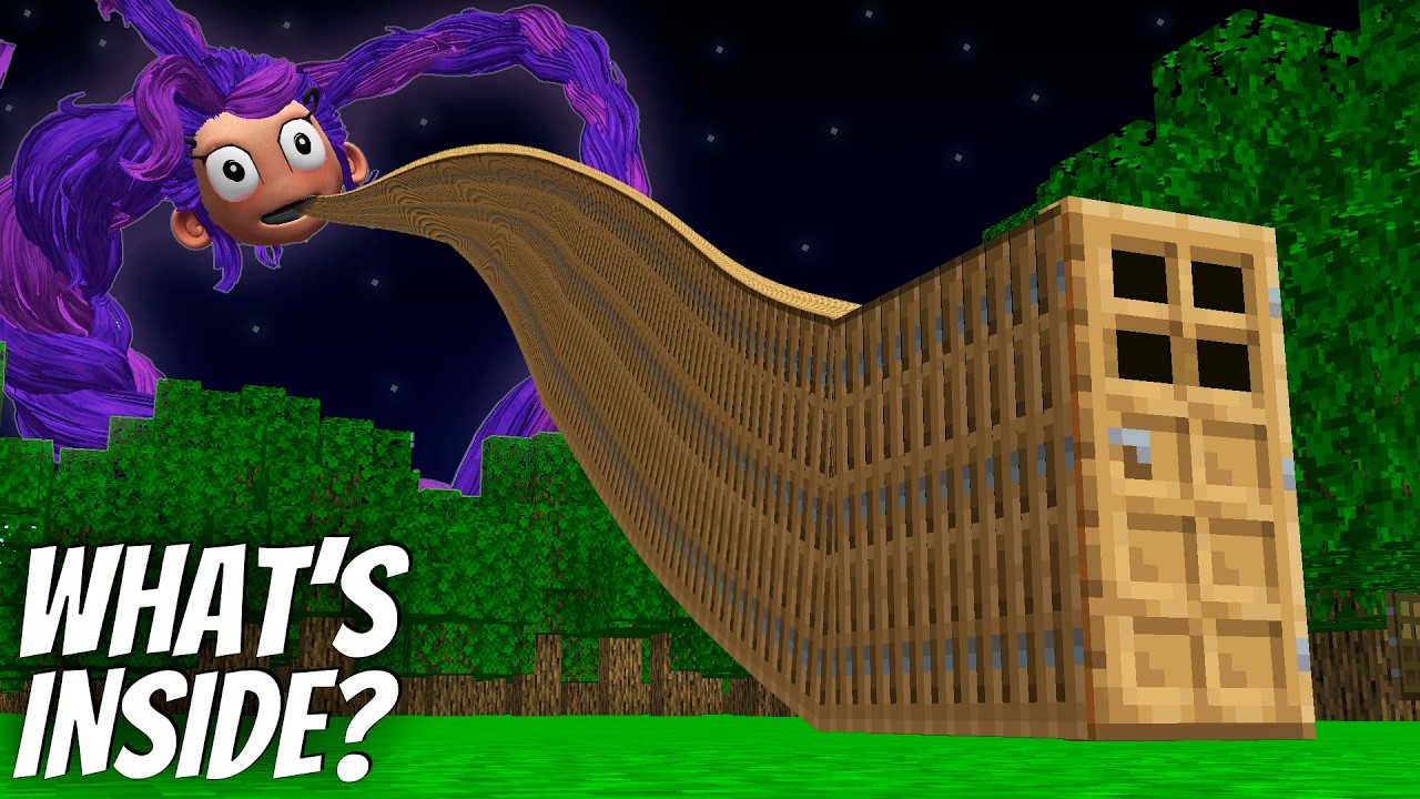 I found a LONGEST DOOR to the LILY LOVEBRAIDS HEAD in Minecraft ! Huggy Wuggy