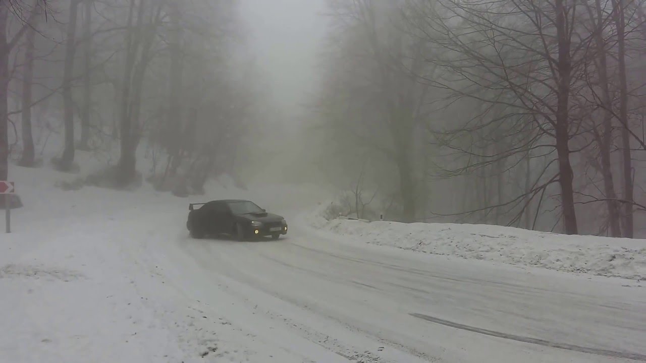 Subaru Impreza WRX STi Snow drift Georgia
