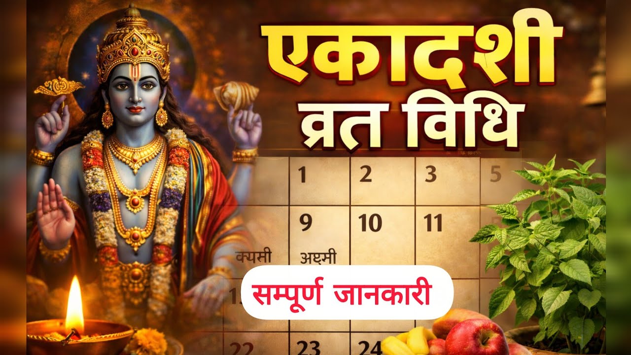 एकादशी व्रत संपूर्ण जानकारी 2026 | व्रत विधि, शुभ मुहूर्त, पारण विधि | Ekadashi Vrat