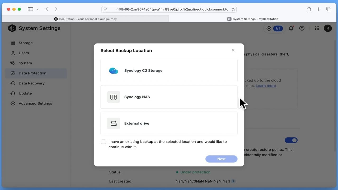 Synology BeeStation | How to backup or restore