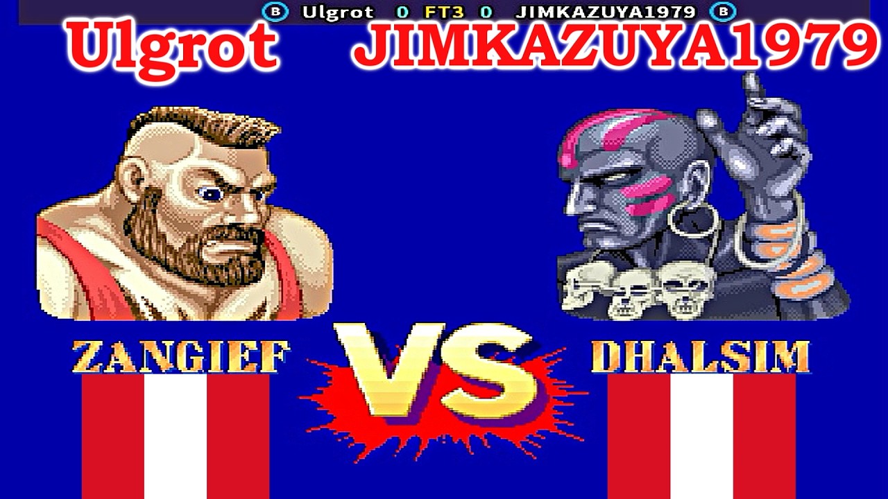 Street Fighter II': Champion Edition - Ulgrot vs JIMKAZUYA1979 FT3