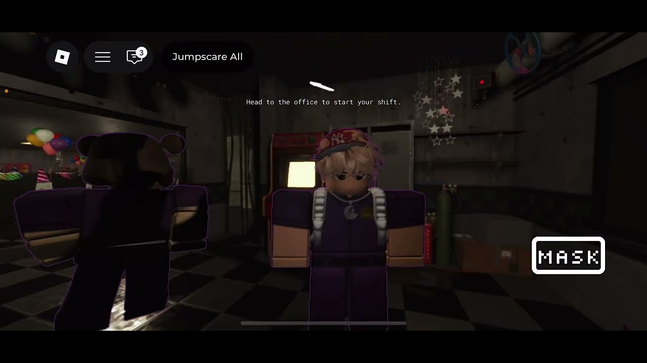 Playing fnaf co-op (we didn’t make it)