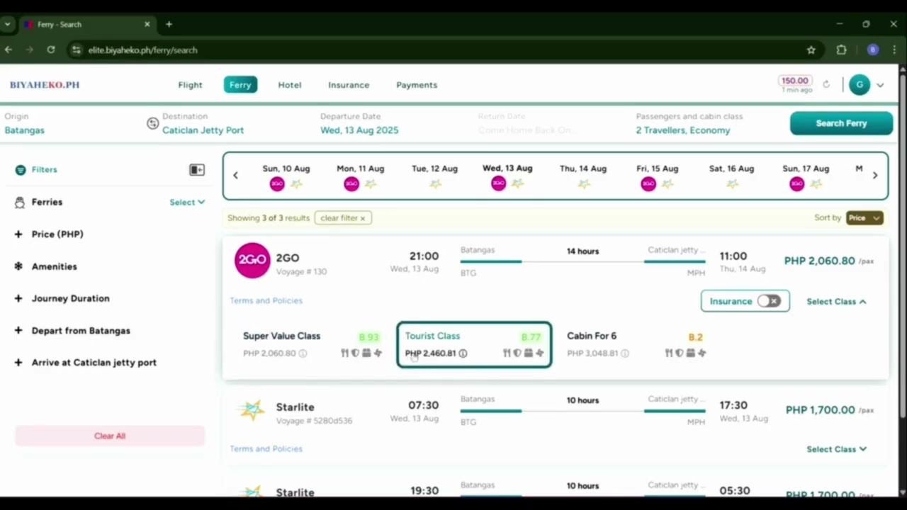 THE ALL-NEW FERRY BOOKING PAGE IS HERE!