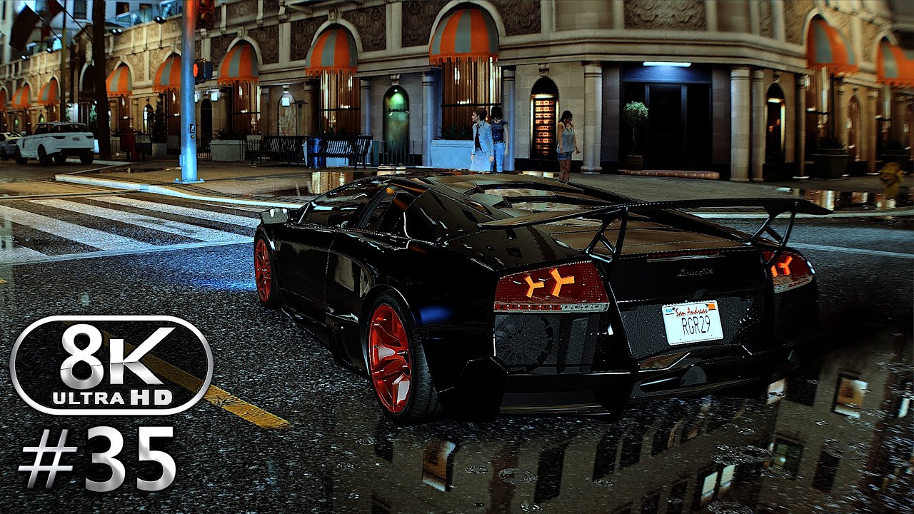 GTA V 8K Ultra Graphics Gameplay Walkthrough Part 35 - GTA V 8K 60FPS PC No Commentary