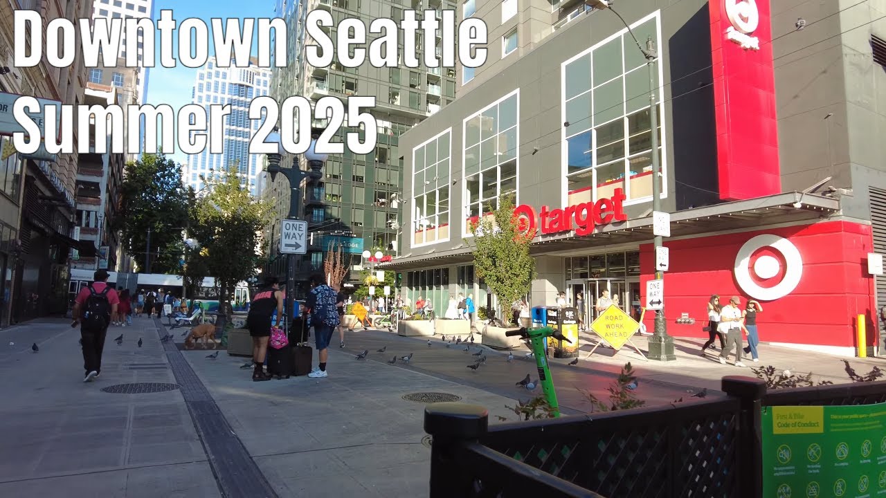 Downtown Seattle Summer Walk (August 2025)