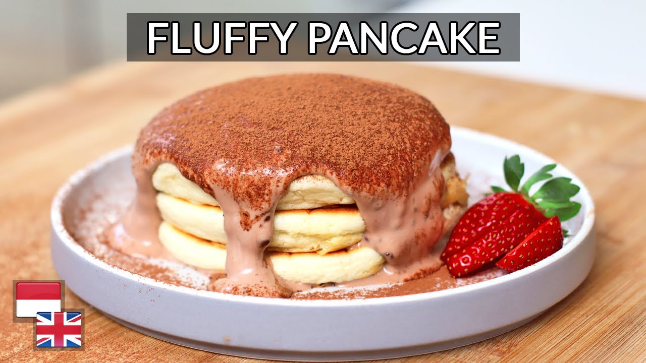 100% PASTI Fluffy! Resep Pancake Jepang Selembut Kapas [Bahan Lokal]