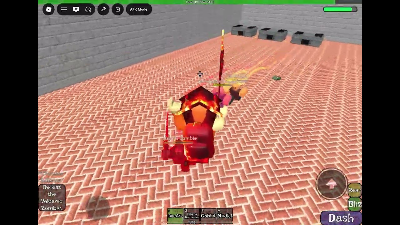 RealmZ Volcanic zombie boss fight