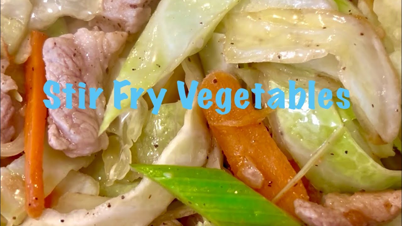 Quick simple Stir Fry Veggies 