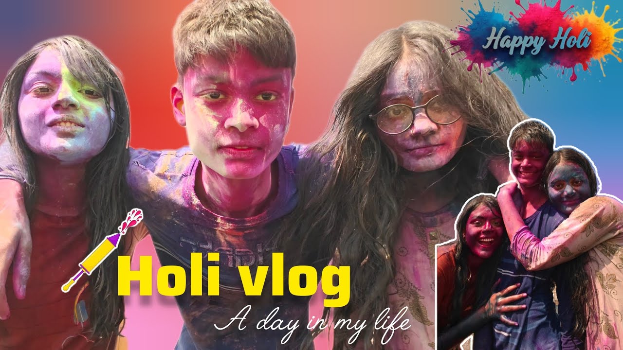 Unfiltered Holi vlog 👀 | Bahut mja aaya | Kriti Maurya