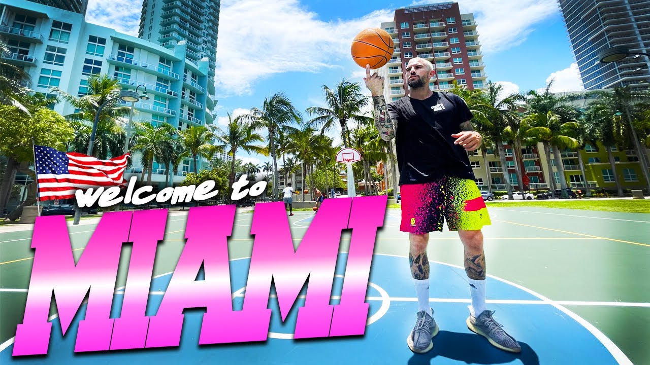 HO SFIDATO IL MIO AMICO NEI CAMPETTI DI MIAMI! 🏀🌴🇺🇸