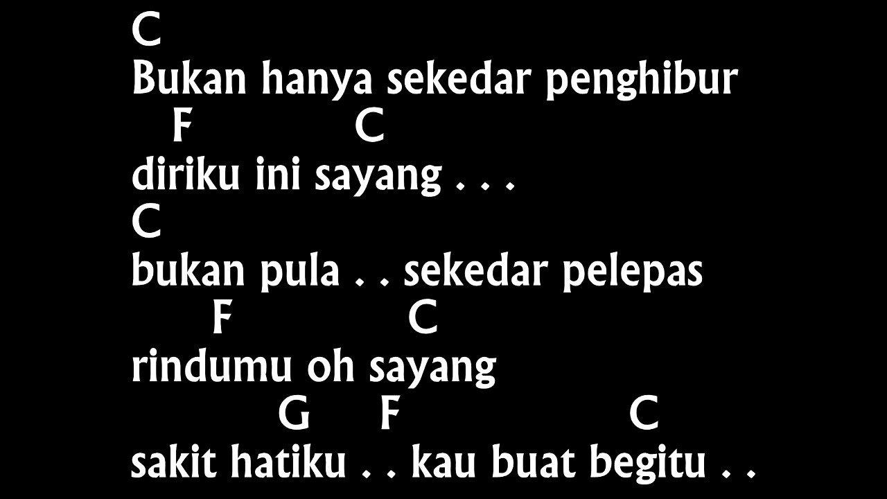 Chord & Lirik Benci Tapi Rindu - Diana Nasution | Kunci Gitar dasar Mudah Pemula