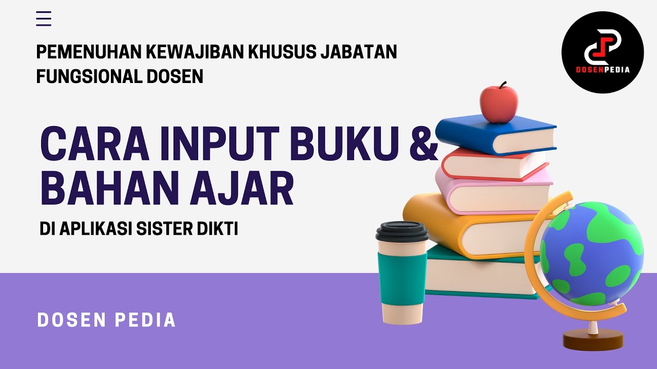 CARA INPUT BUKU AJAR DI SISTER DIKTI