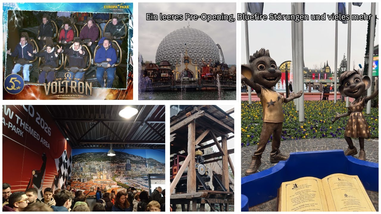 Ein leerer Park, viele Bluefire Störungen und vieles mehr Pre-Opening im Europapark