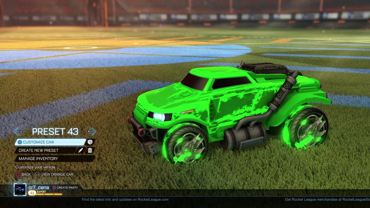 Rocket League the road hog set all painted road hogs