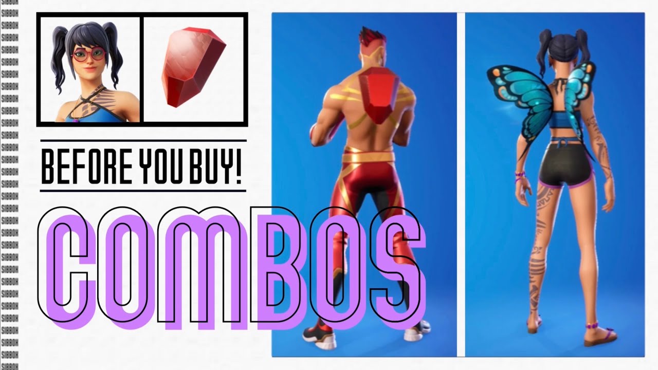 LEAKED &ldquo;SCUBA CRYSTAL&rdquo; SKIN COMBOS!!! (Birthstone Backplate BackBling) - Fortnite Battle Royale