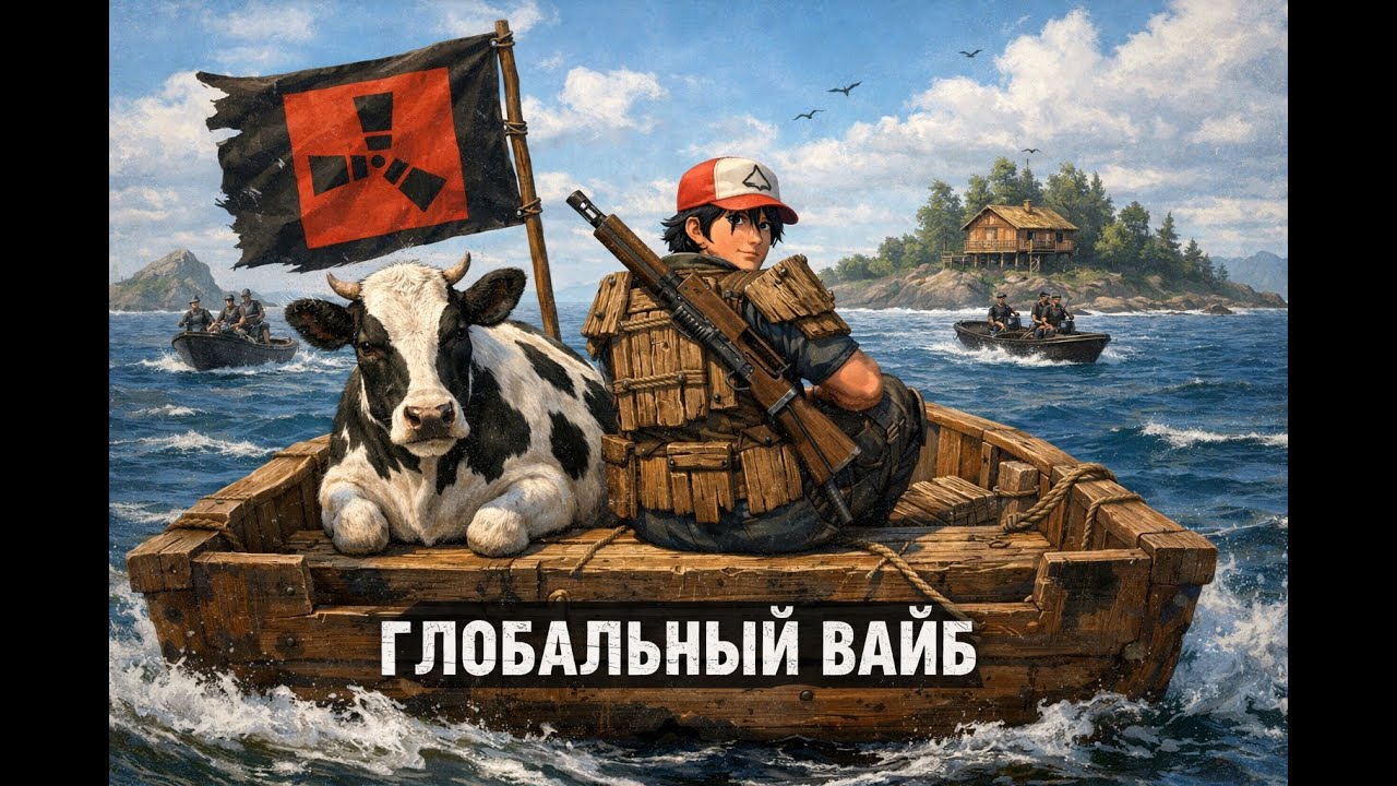Чилим на  вайпе. #РАСТ #Rust