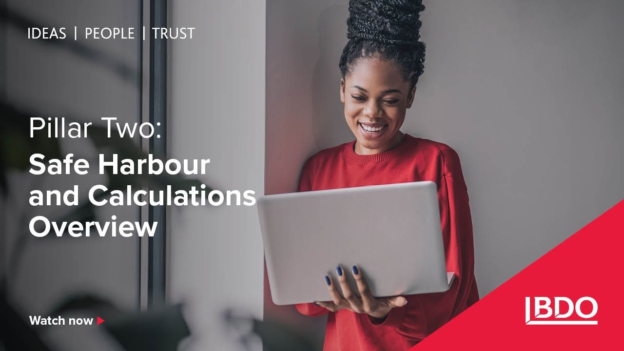 Part 1 Module 2: Pillar Two - Safe harbour and calculations overview