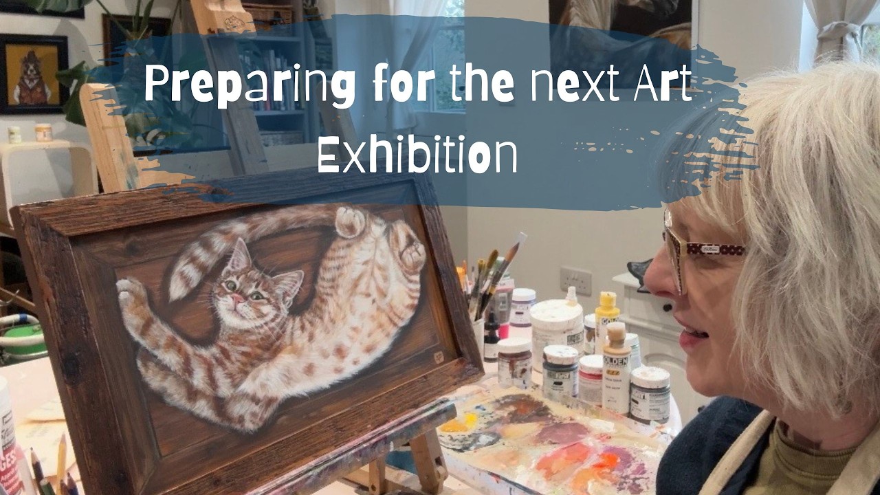 Preparing for the next art exhibition