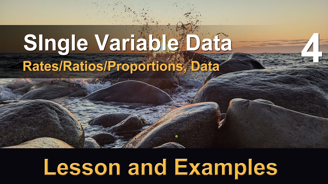 Single Variable Data + Choosing the right type of graph.