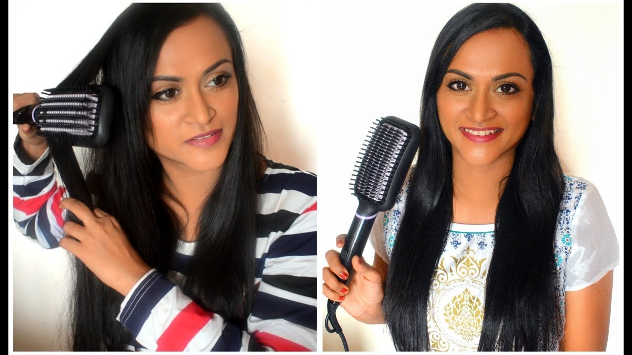 Philips Straightening Brush BHH880 Tamil Review | Does It Really Straighten? | Kerashine