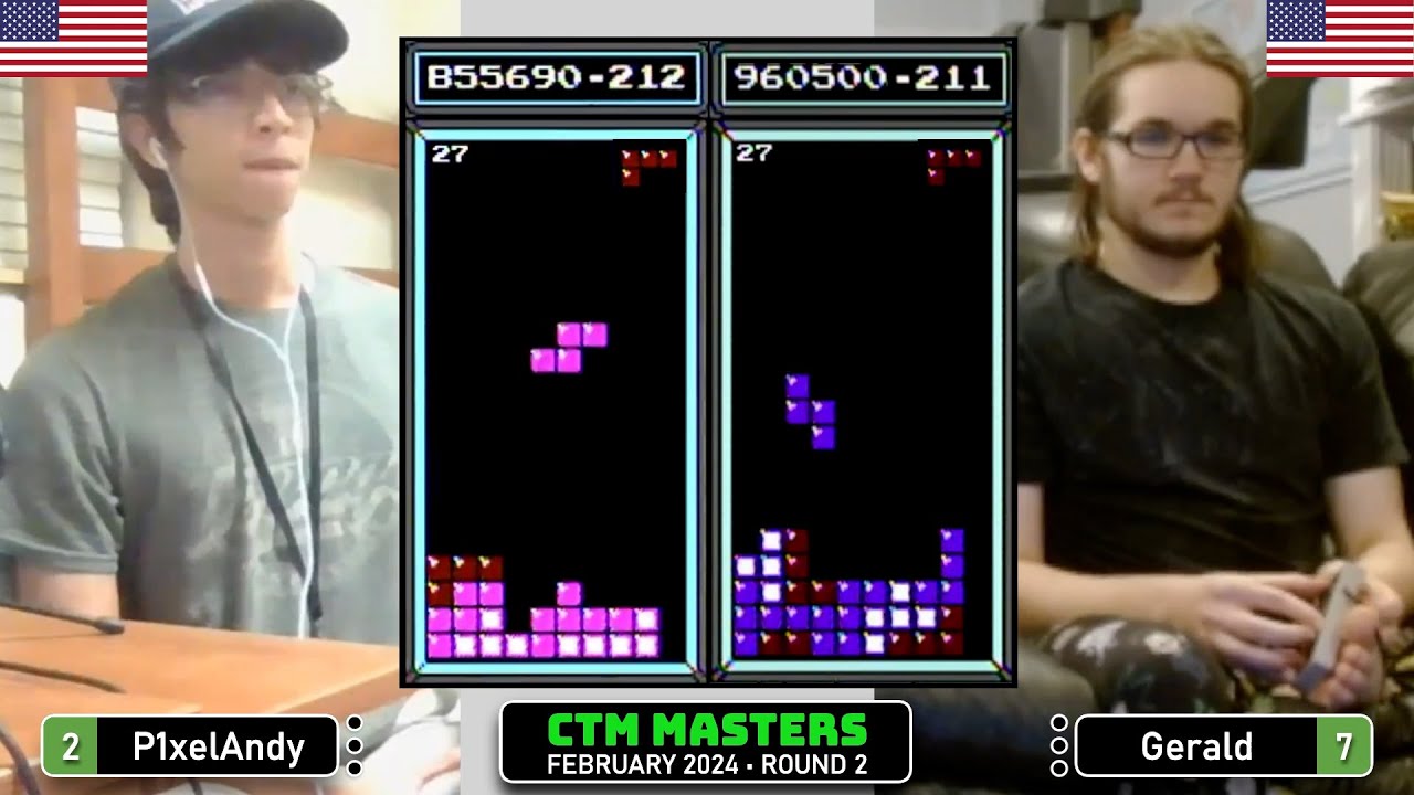 1.5 NOT ENOUGH?? PixelAndy, Gerald | Feb '24 Rd 2 | Classic Tetris Monthly Masters