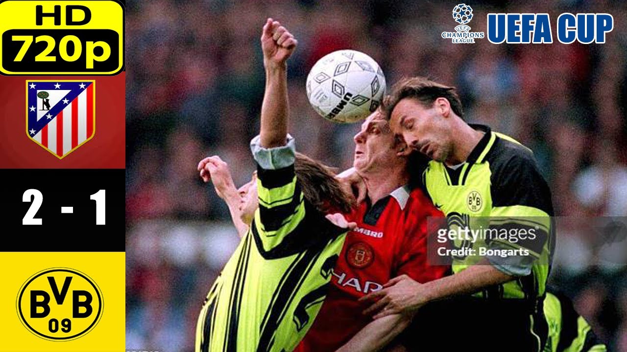 Borussia Dortmund vs Atletico Madrid 2 - 1 UEFA Champions league| HD720p Highlights 1997